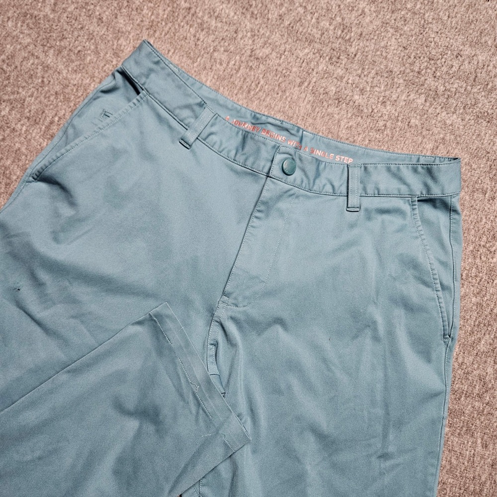 Rhone Commuter Pants Mens 30 Teal Blue Green Performance Stretch 100036